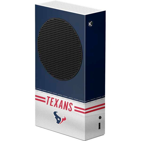 NFL Houston Texans White Striped Xbox Series S Console Skin
